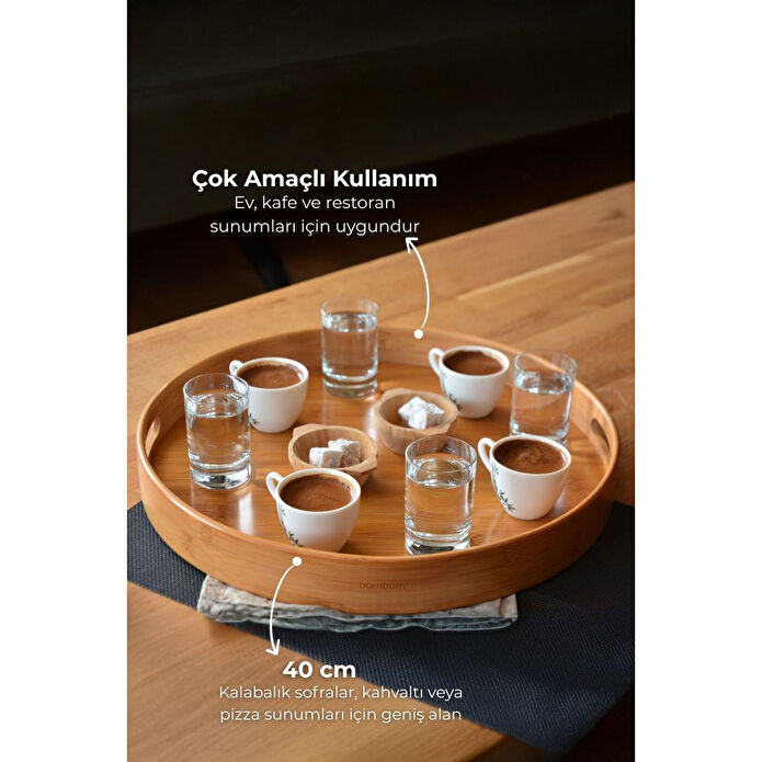 Bambum Carne - Yuvarlak Tepsi 40 Cm