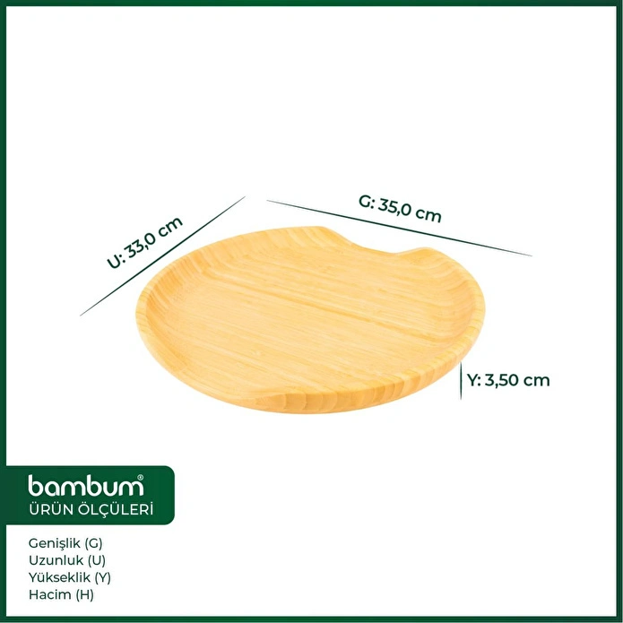Bambum Loki Daire Tepsi