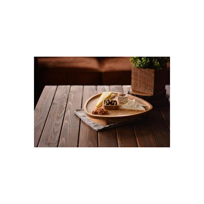 Bambum Tridius - Ayaklı Sunum Tepsisi Üçgen