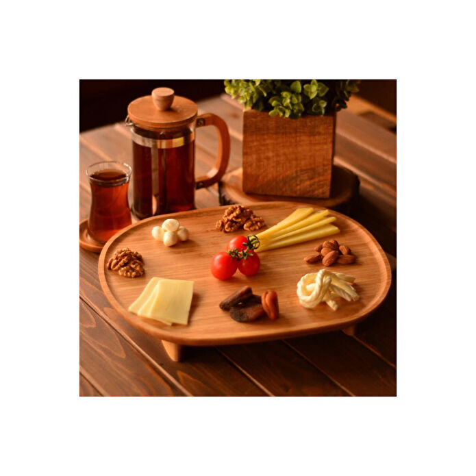 Bambum Meridius Ayaklı Sunum Tepsisi