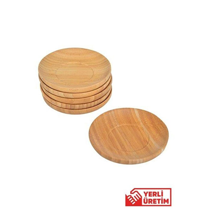 Bambum Silva Yuvarlak 6 Lı Çay Tabağı