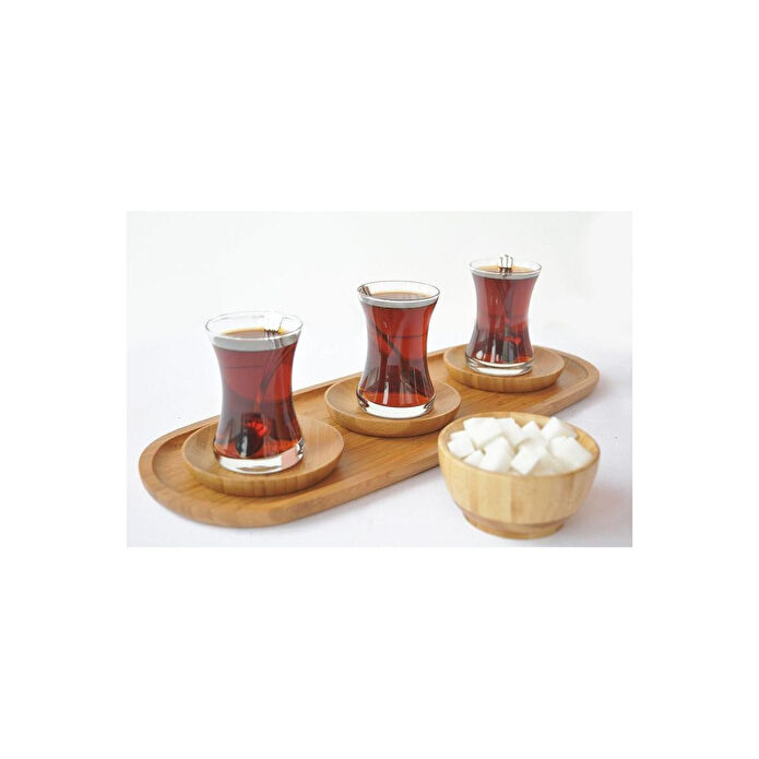 Bambum Silva Yuvarlak 6 Lı Çay Tabağı