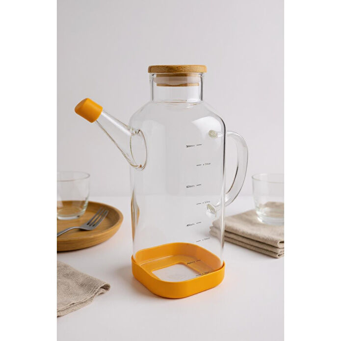 Bambum Petto Bambu Kapaklı Yağdanlık 800ml