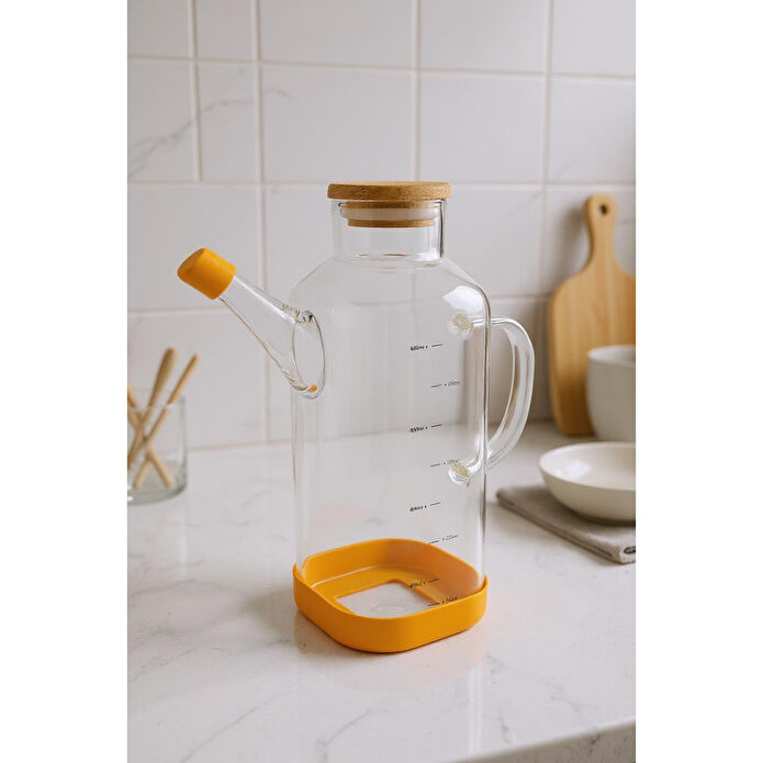 Bambum Petto Bambu Kapaklı Yağdanlık 800ml