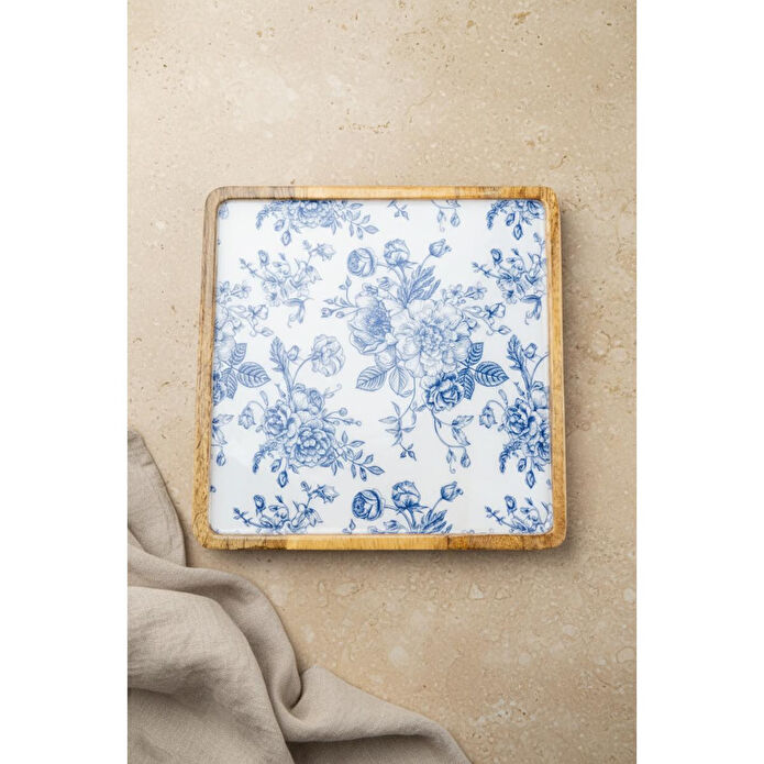 Bambum Gura Kare Tepsi Gül Büyük