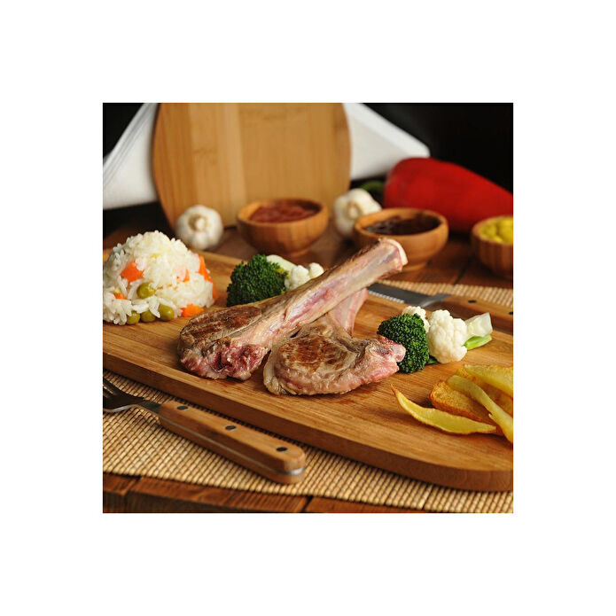 Bambum Latte Dikdörtgen Tepsi Büyük