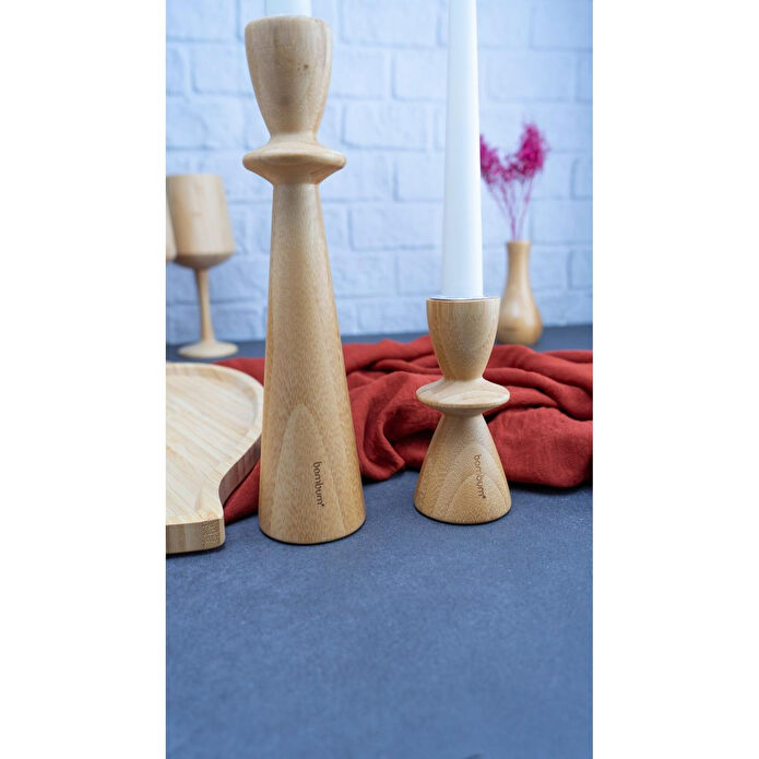 Bambum Lotus İkili Mum Seti