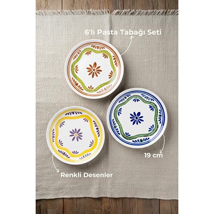 Bambum Moderna 6'lı Pasta Tabağı Leo