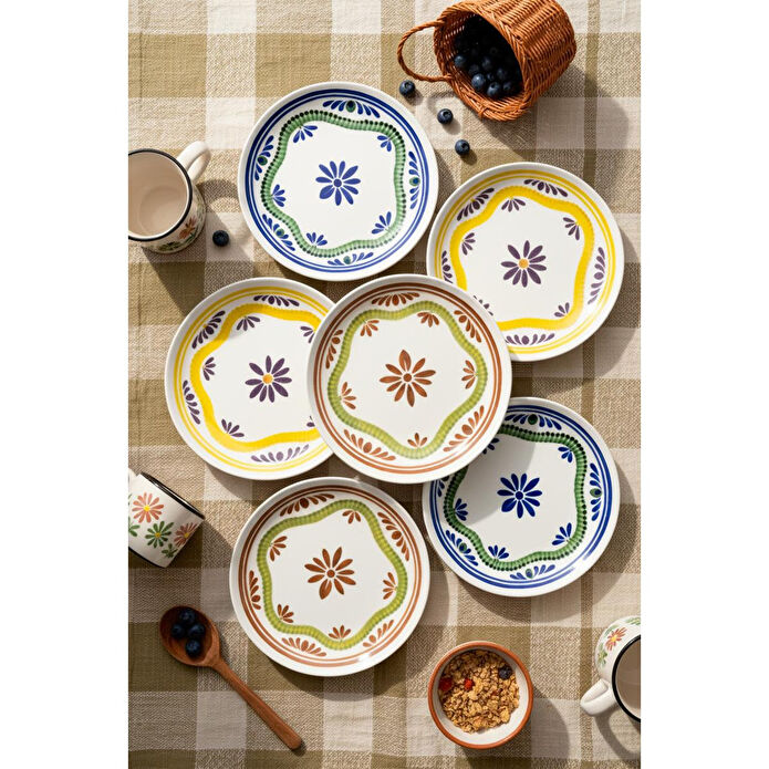 Bambum Moderna 6'lı Pasta Tabağı Leo