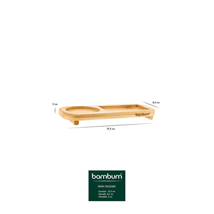 Bambum Linen 2'li Standlı Sabunluk Seti