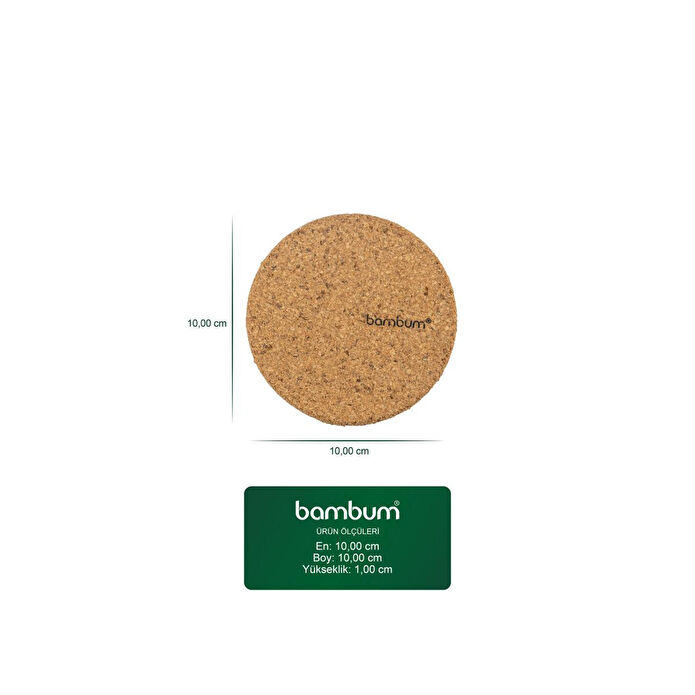 Bambum Kirmit Mantar Bardak Altlığı B0039