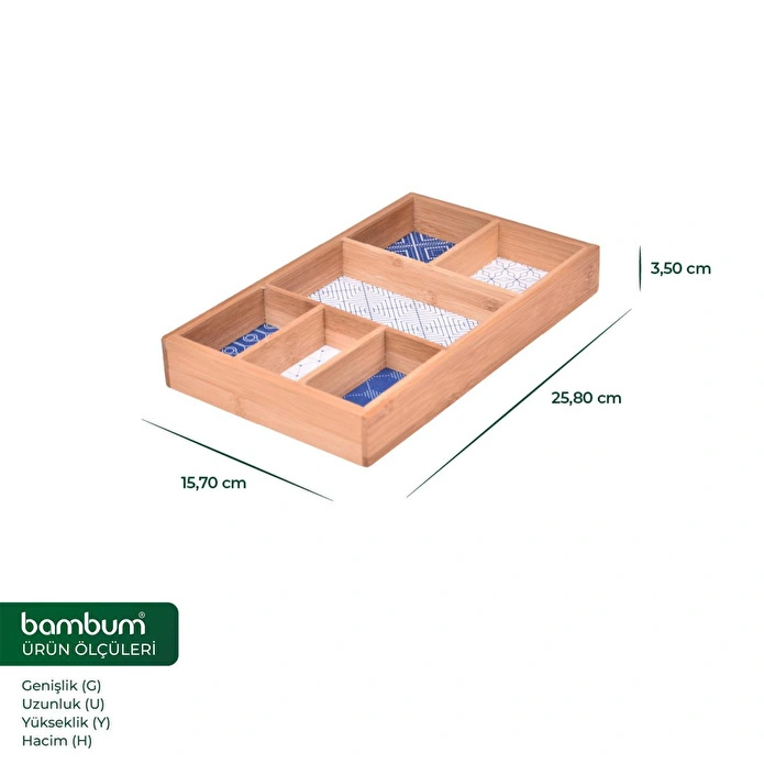Bambum Boxy - 6 Bölmeli Takı Kutusu