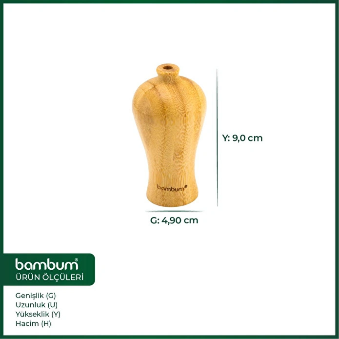 Bambum Guro Bambu Vazo 9*4,9cm