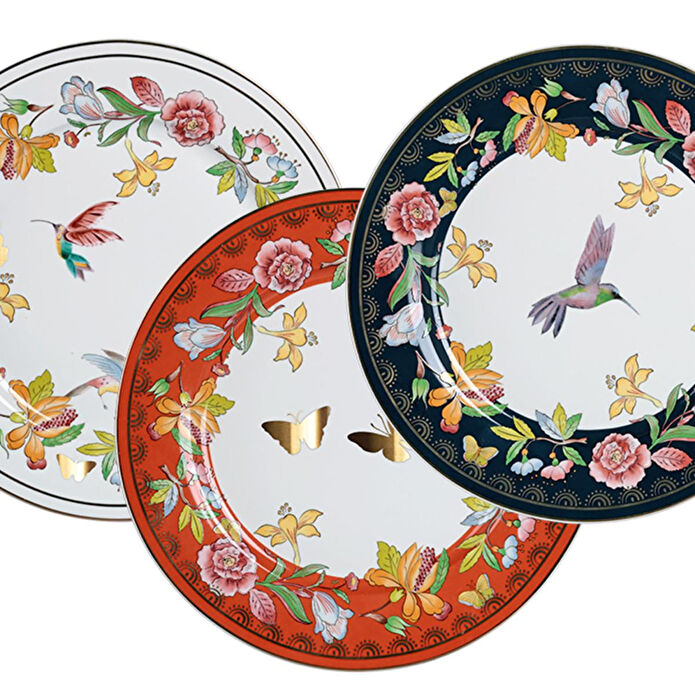 Lucky Art Evelyn Bone 27cm 6li Tabak Seti