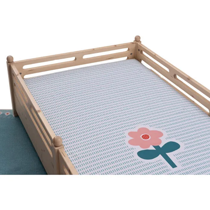 Itsy Bitsy Kids Amulet Pamuk Saten Pembe Çocuk Çarşaf Seti 90x190cm