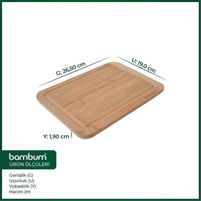 Bambum Toscana Steak Tahtası Küçük