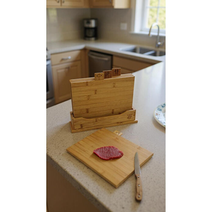 Bambum Tapenade 4 Parça Kesme Tahtası