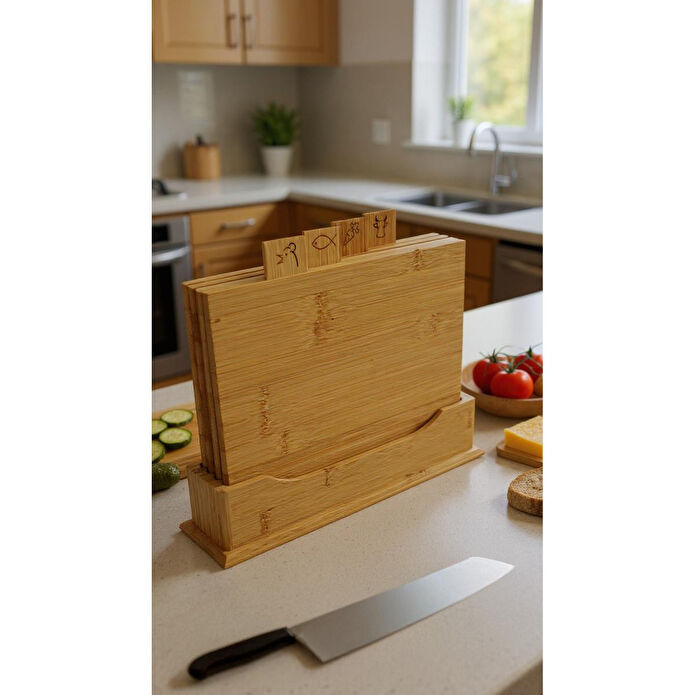 Bambum Tapenade 4 Parça Kesme Tahtası