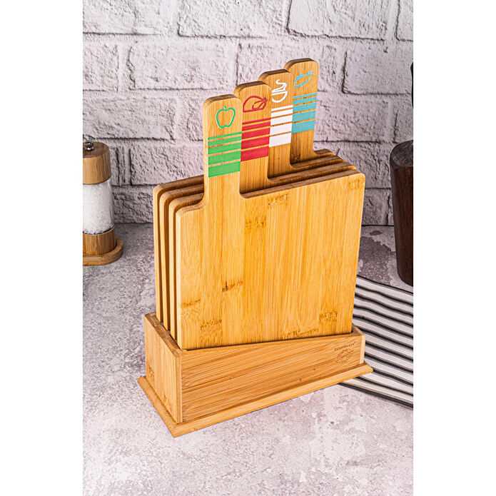 Bambum Tapenade Plus - 4'lü Kesme Tahtası