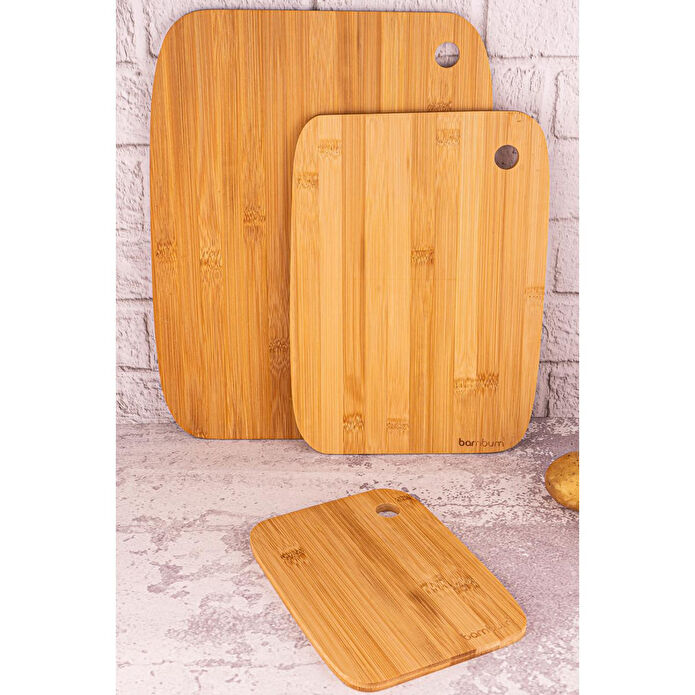 Bambum Tedi 3'lü Kesme Tahtası