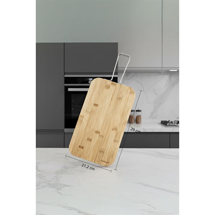 Bambum Zoe Çelik Saplı Kesme Tahtası