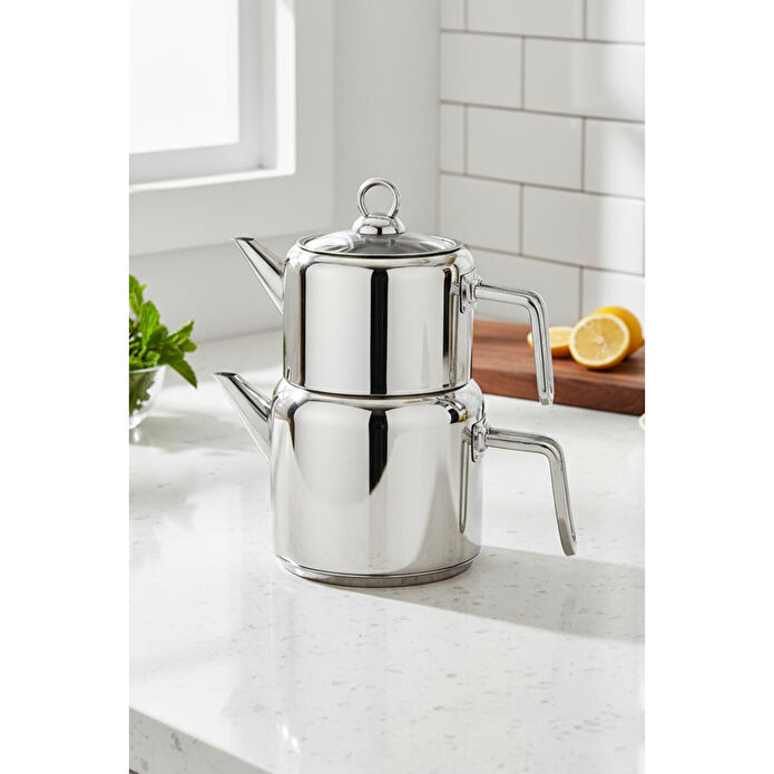 Bambum Çelik Çaydanlık Thales Mini