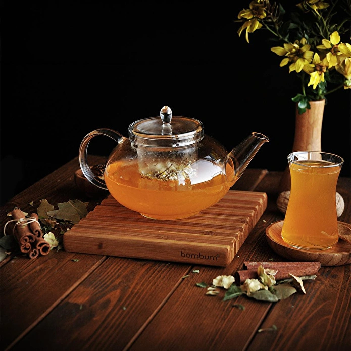 Bambum Taşev Mimosa 800 Ml Süzgeçli Demlik T1617