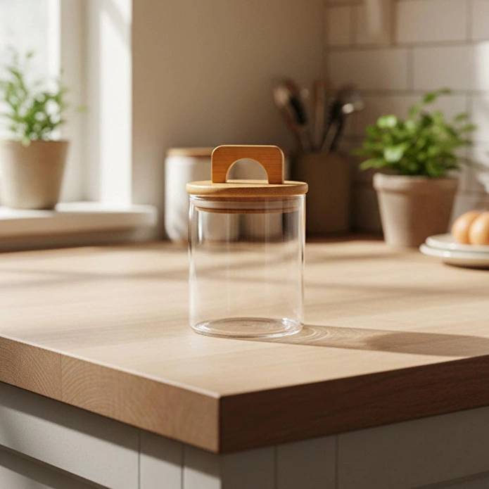 Bambum Ciri Bambu Kapaklı Baharatlık 12 Cm