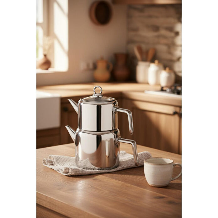 Bambum Thales - Çelik Çaydanlık Takımı