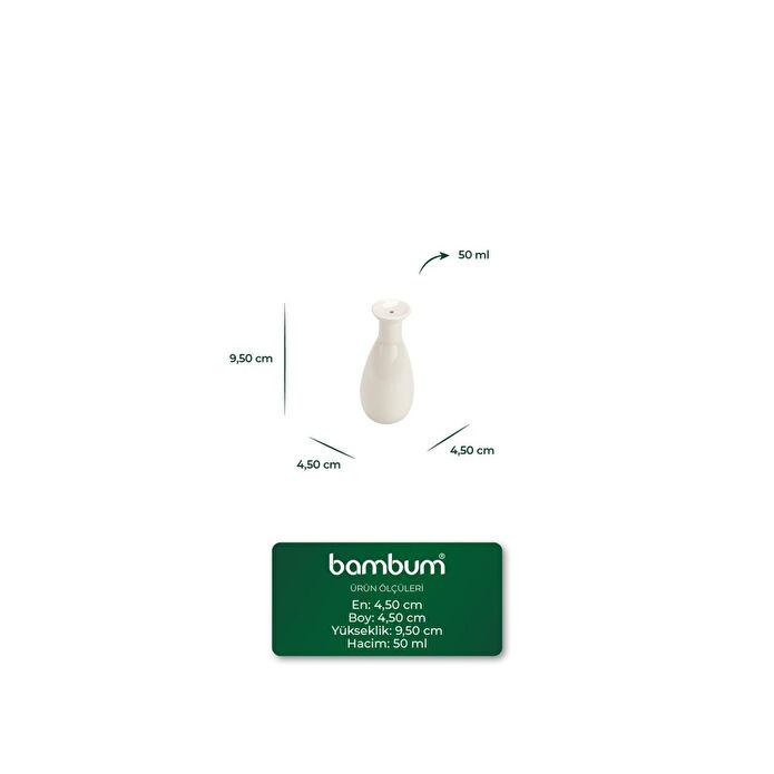 Bambum Tiago Bambu Standlı Yağlık Sirkelik Tuzluk Ve Biberlik