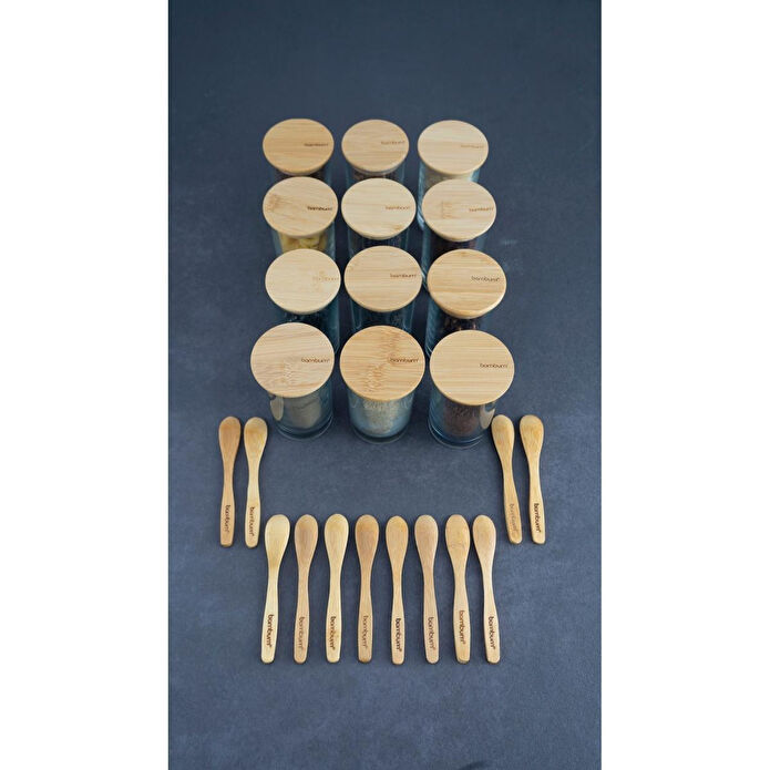 Bambum Lella 12'li Kaşıklı Baharat Seti
