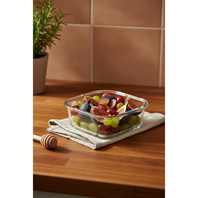 Bambum Patina Kilitli Cam Saklama Kabı 800 Ml