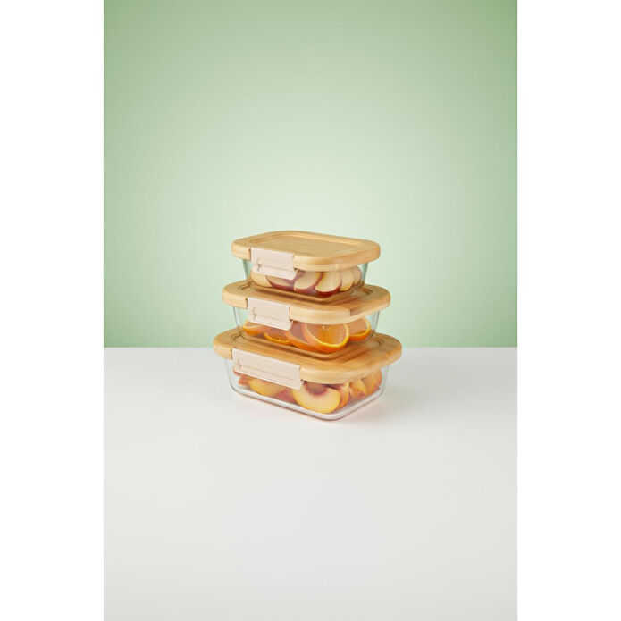 Bambum Satina 3'lü Saklama Seti