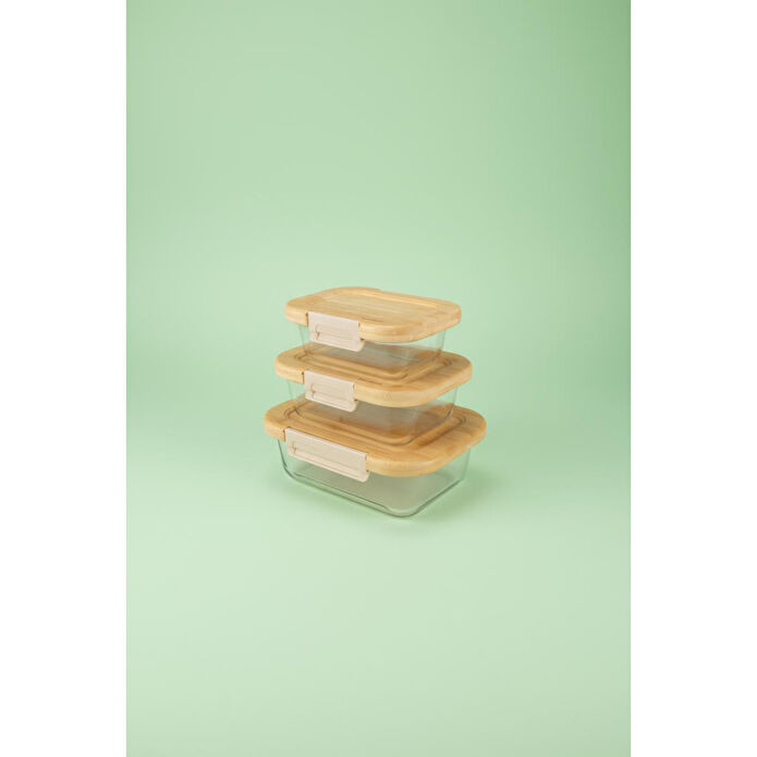 Bambum Satina 3'lü Saklama Seti