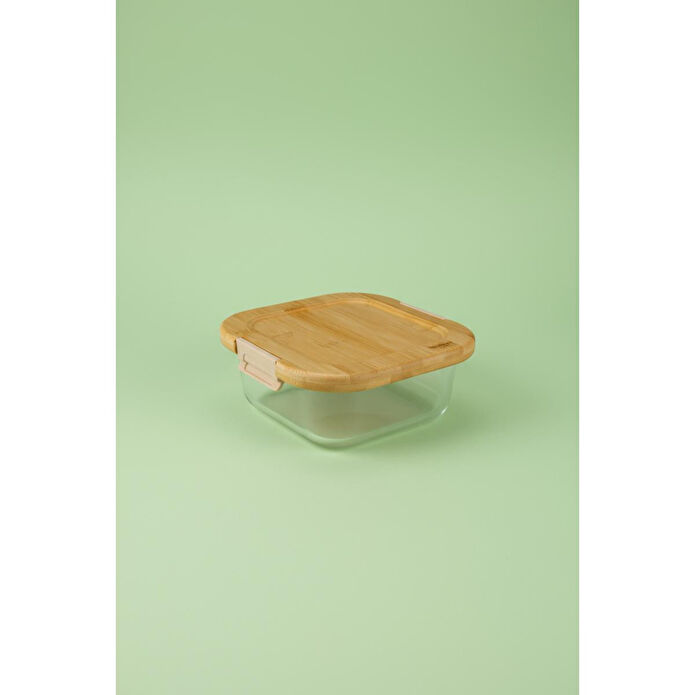 Bambum Patina Kilitli Cam Saklama Kabı 1100 Ml