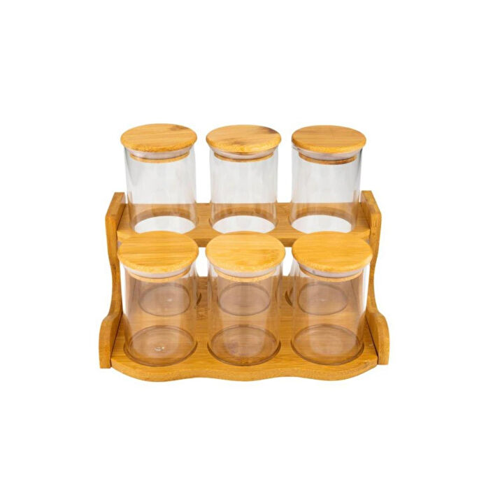 Bambum Loca - 6 Parça 2 Katlı Baharatlık Seti