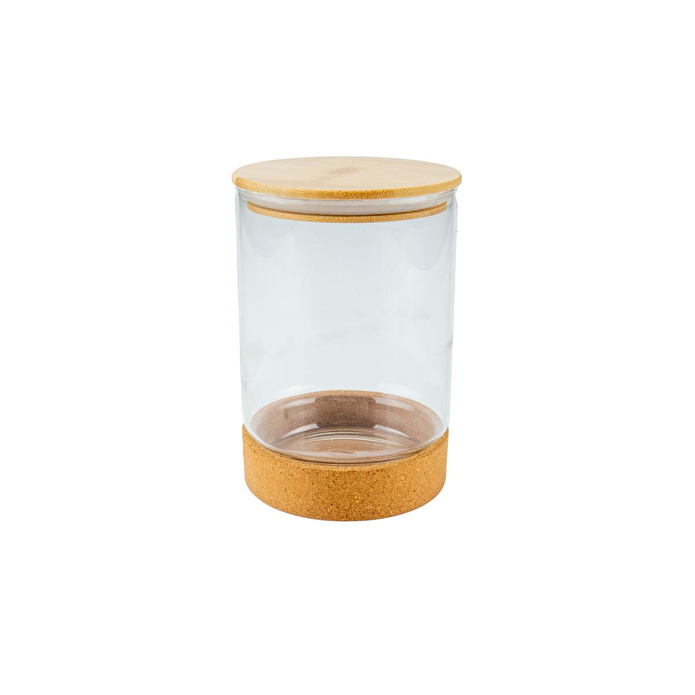 Bambum Corki - Mantar Altlıklı Cam Saklama Kabı 750ml