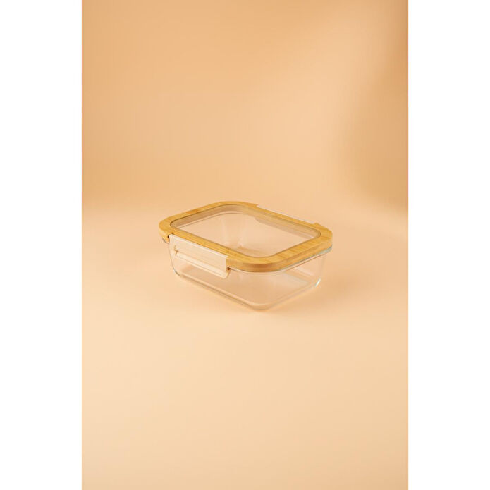 Bambum Moira Cam Kapaklı Kilitli Cam Saklama Kabı 1040 Ml