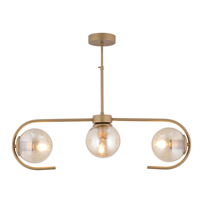 Apliqa Diaspor 3'lü Sıralı Eskitme Modern Sarkıt Genç Odası Yatak Odası Retro Salon Avize