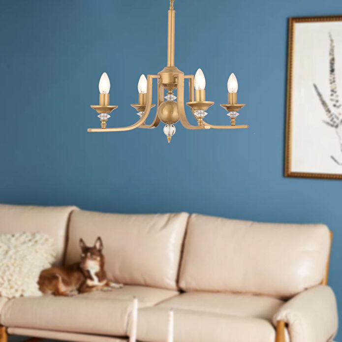 Apliqa Erza 4lü Eskitme Modern Sarkıt Yatak Odası Salon Avize