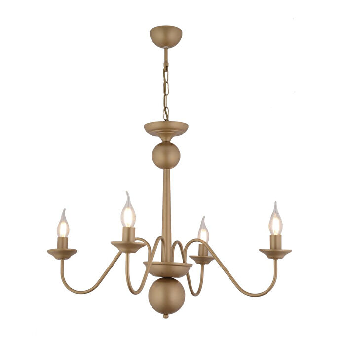 Apliqa Behir 4'lü Eskitme Boyalı Modern Oturma Odası, Yatak Odası Salon Avize