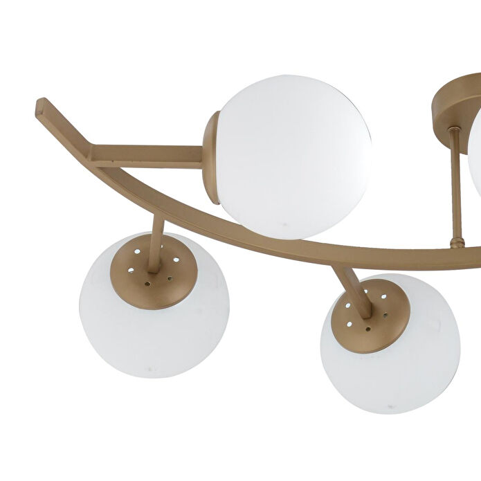 Apliqa İzem 7'li Eskitme Modern Plafonyer Genç Odası Mutfak Yatak Odası Avize