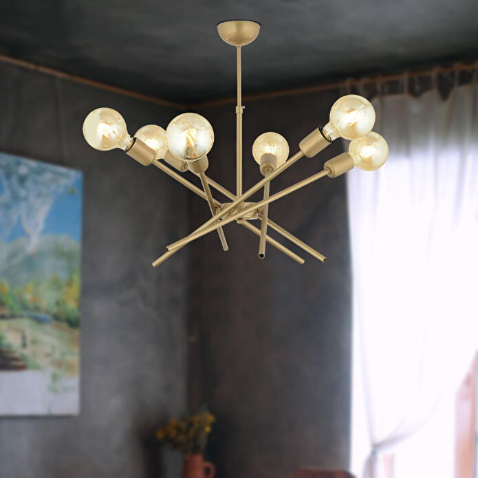 Apliqa Meter 6 Lı Eskitme Modern Genç Odası Mutfak Yatak Odası Salon Avize