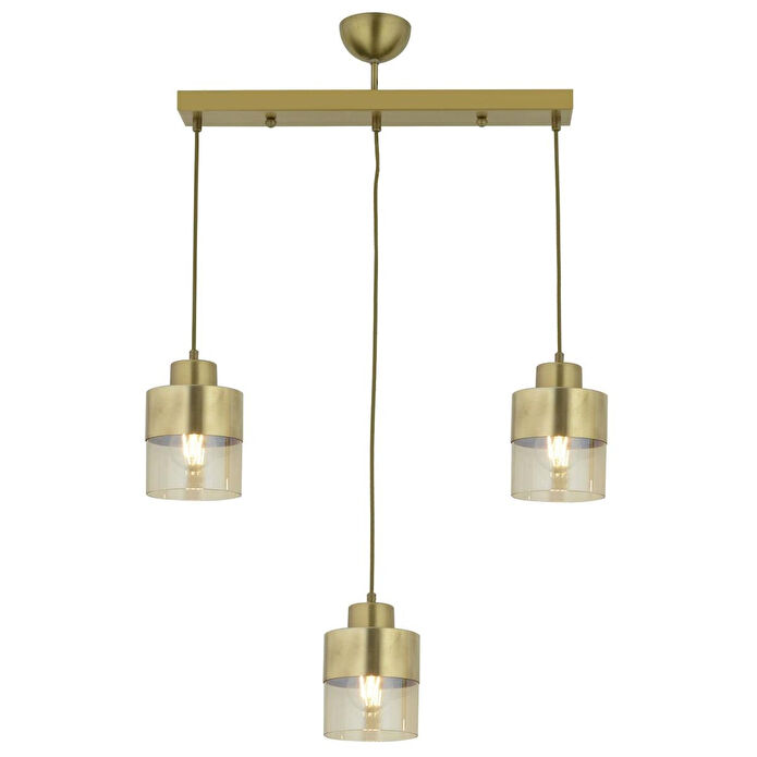 Apliqa Boris 3lü Sıralı Komple Eskitme Sarkıt Modern Genç Odası Mutfak Salon Avize