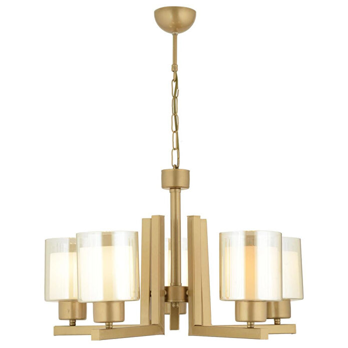 Apliqa Tisse 5 Li Eskitme Boyalı Çift Camlı Modern Genç Odası Yatak Odası Salon Avize