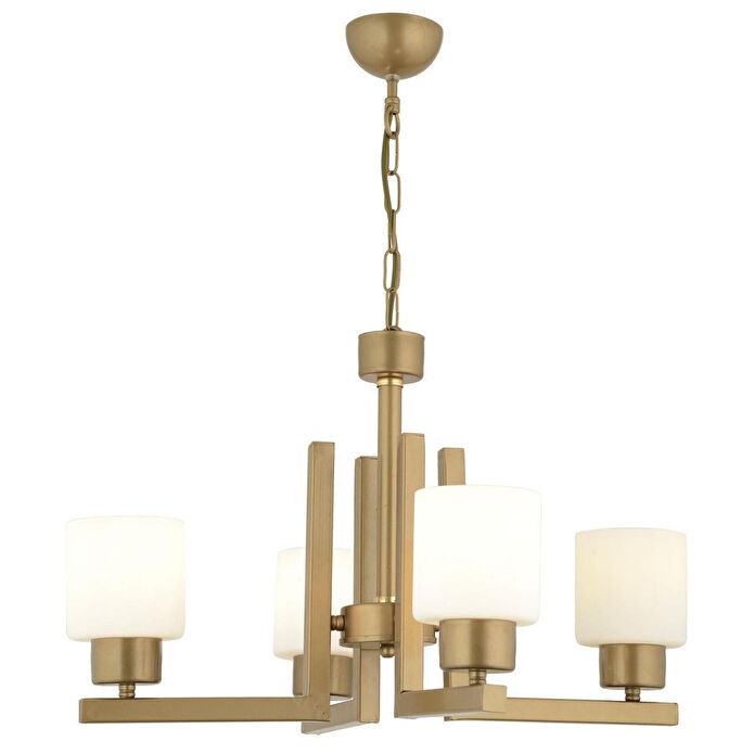 Apliqa Torqu 4 Lü Eskitme Boyalı Beyaz Camlı Modern Genç Odası Yatak Odası Salon Avize