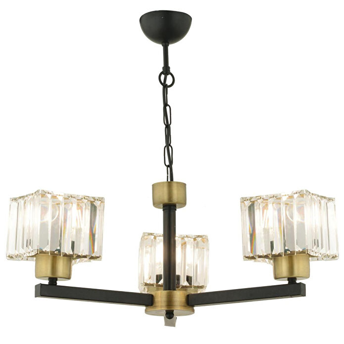 Apliqa Britney Eskitme 3 Lü Kristalli Taşlı Modern Tasarım Kristal Salon Avize