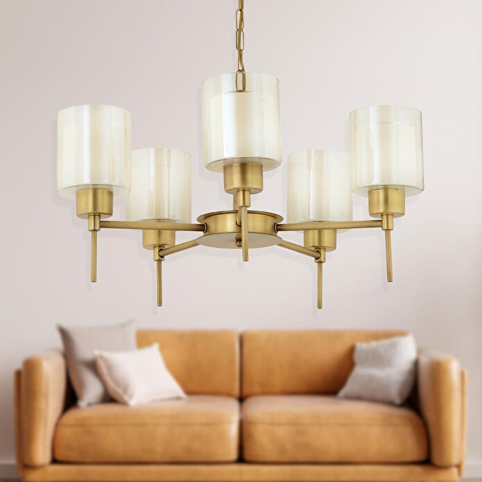 Apliqa Goldie 5 Li Eskitme Modern Yatak Odası Salon Avize