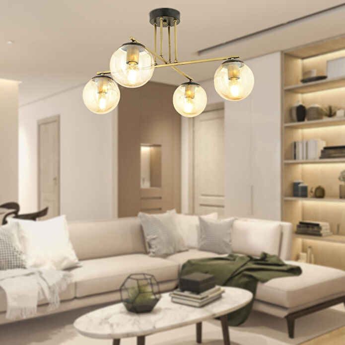 Apliqa Mali 4 Kollu Eskitme Balcam Modern Yatak Odası Mutfak Salon Avize