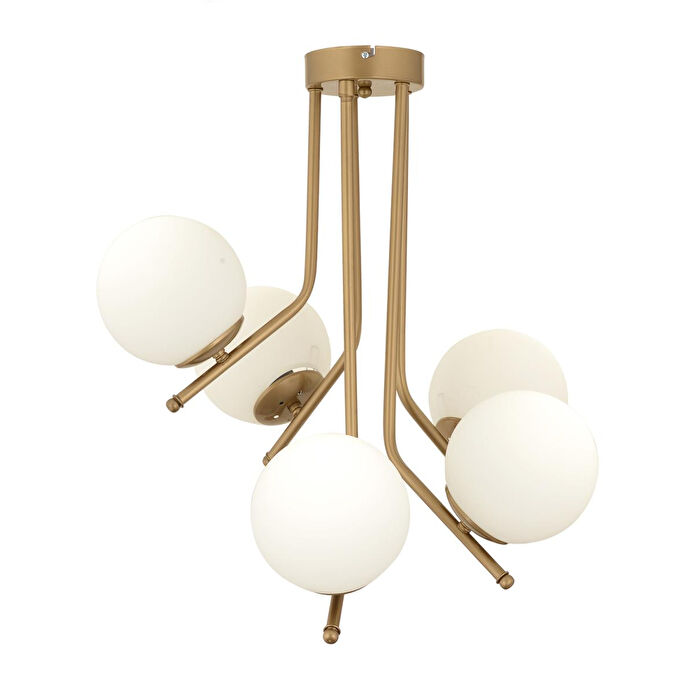 Apliqa Nida 5li Komple Eskitme Boyalı Modern Mutfak Yatak Odası Salon Avize